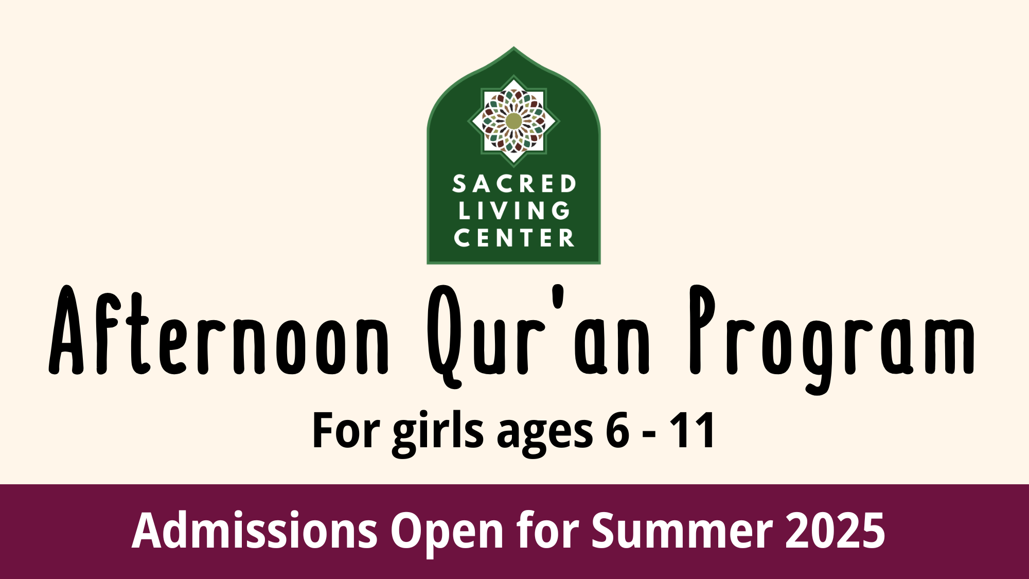 Afternoon Qur’an Program for Girls